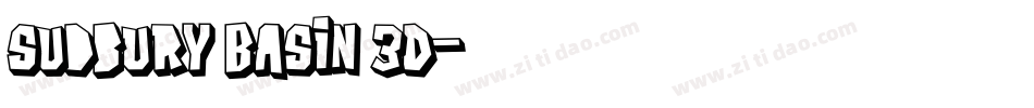 Sudbury Basin 3D字体转换